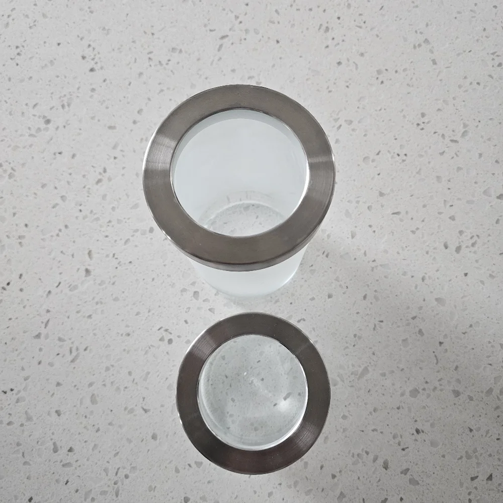 IKEA Maya Roberts Droppar Frosted Glass Storage Container Canisters Jars